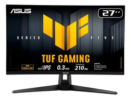 Monitor Gamer ASUS TUF Gaming VG27AQ5AZ 27" QHD Fast IPS / 210 Hz / 0.3 ms / AMD FreeSync Premium / HDMI / DisplayPort / Negro