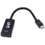 Adaptador Mini Displayport Macho a HDMI Hembra Ghia ADAP-9 Negro