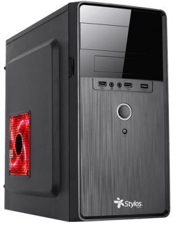 Gabinete Stylos Micro ATX Fuente de Poder 500W Color Negro, STPGAC5B