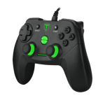 Gamepad T-Dagger Aries T-TGP500 Alambrico/ USB/ Negro-Verde/ Compatible con Switch, PC, PS3