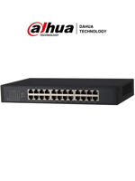 Switch Gigabit de 24 Puertos No Administrable Dahua DH-PFS3024-24GT Carcasa Metalica