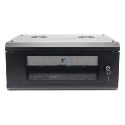 Gabinete de Pared LINKEDPRO SR1904LH3GA/Puerta de Cristal Templado/455 mm/Rack de 19"/Acero Reforzado
