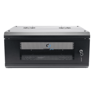 Gabinete de Pared LINKEDPRO SR1904LH3GA/Puerta de Cristal Templado/455 mm/Rack de 19"/Acero Reforzado