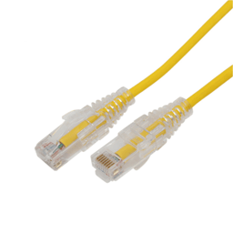 Cable de Red Slim UTP CAT6A de 0.5m LinkedPro LP-UT6A-05-YE28/Color Amarillo