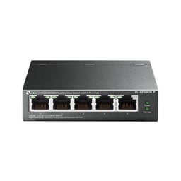 Switch No Administrable TP-Link TLSF1005LP, POE 5 Puertos 10/100 MBPS, 4 Puertos POE AF, Presupuesto 41 W