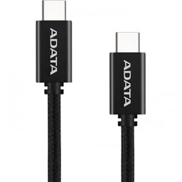 cable usb-c macho - usb-c macho adata, 1 metro, negro