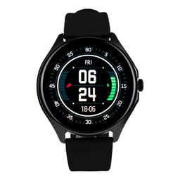Reloj Smartwatch Vorago SW-505 con pantalla táctil, conectividad Bluetooth, compatible con Android e iOS, color negro.