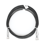Cable de Parcheo Slim UTP CAT6 Linkedpro 28AWG 3 Metros Color Negro, LP-UT6-300-BK-28