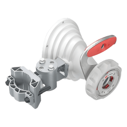 Antena Horn Asimétrica RF Elements HG4-TP-A45, 5GHZ/17DBI de Ganancia/Patrón Asimétrico 45°/TwistPort®/WaveGuide/IP55/Montaje UBR/para Plataformas Inalámbricas Compatibles