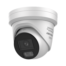 Camara Turret IP Hikvision DS-2CD2387G3-LIS2UY/SL/8MPX/Lente 2.8MM/IR 30M + Luz Blanca/2 Microfonos Integrados/IP67/Estrobo Luz Blanca/WDR 130DB/Acusense 3.0/Metal/NEMA 4X/Acusearch