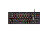 Teclado Mecanico Stylos XZEAL XZ1020 Gamer Led USB 88 Teclas Color Negro, XZKX020B