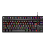 Teclado Mecanico Stylos XZEAL XZ1020 Gamer Led USB 88 Teclas Color Negro, XZKX020B