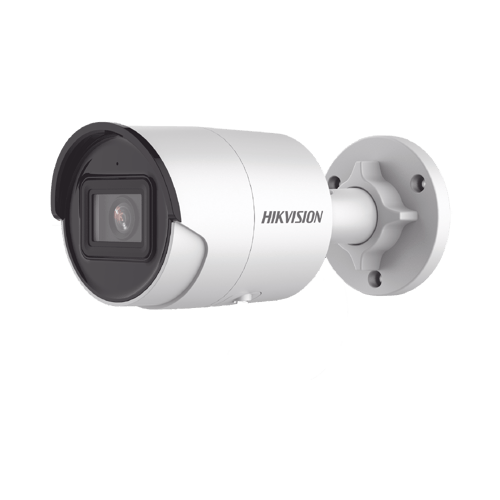 Camara Bala IP Hikvision DS-2CD2083G2-I(U) 8MP 4K/ Lente 2.8MM/ 40 MTS IR Exir/ Exterior IP67/ WDR 120DB/ POE/ Microfono Integrado/ Videoanaliticos (Filtro de Falsas Alarmas)/ Ultra Baja Iluminacion/ Metal