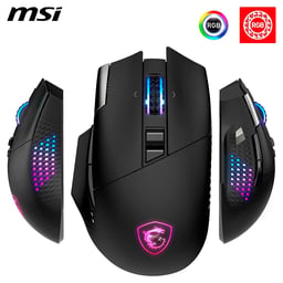 Mouse Inalambrico Gamer MSI Versa 300 W 8000DPI/6 Botones/LED RGB/Color Negro