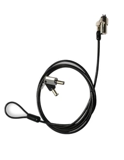 Candado de Llave P/Laptop Techzone TZNK701, Tipo V-Bar, 1.8 MTS, 4MM, Color Negro