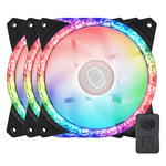 Ventilador Cooler Master MF120 Prismatic RGB/ 120MM/650 - 2000RPM/ Color Negro, 3 Piezas, MFY-B2DN-203PA-R1