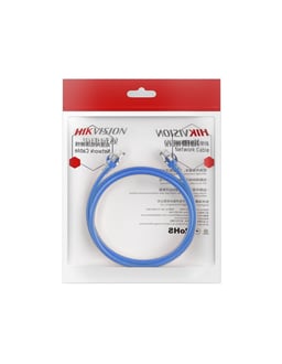 Cable Patch Cord HIKVISION DS-1NP6UEC0-050-B UTP CAT6 24 AWG 0.50M AZUL RJ-45