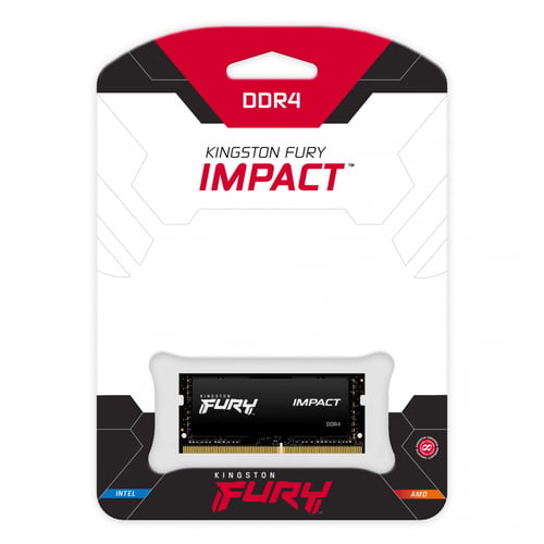 Memoria SODIMM DDR4 16GB 3200MHZ Kingston Fury Impact 16R Non-ECC CL20 XMP, KF432S20IB/16R