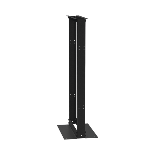Rack de 2 Postes Estandar 19" 24U de Acero, Base "L", EI-RL-5524-DR