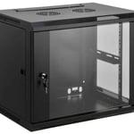 Gabinete 19" 9U Intellinet 711814, Mural Ensamblado Color Negro
