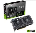 Tarjeta de Video Asus DUAL-RTX4060-O8G 8GB GDDR6 PCIE X16 4.0/ HDMI/ 3XDP/ Estandar/ Gama Media