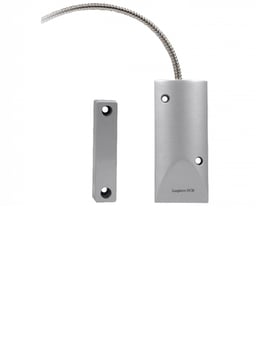 Sensor Magnetico de Cortina Horn HO-03I, Metalico, NC Compatible con Paneles IHORN/ RISCO/ DSC/ Bosch