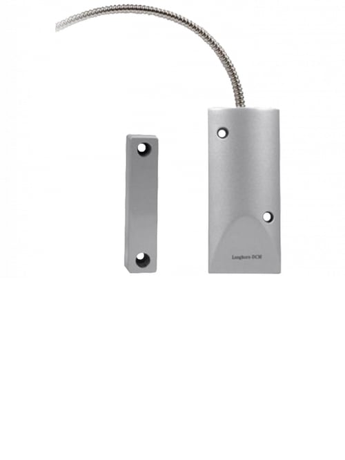 Sensor Magnetico de Cortina Horn HO-03I, Metalico, NC Compatible con Paneles IHORN/ RISCO/ DSC/ Bosch