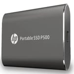 Unidad de Estado Solido Externo Portátil 500GB HP P500, Tipo-C USB 3.1, 370MB, 7NL53AA#ABC