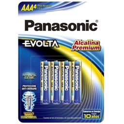 Bateria Alcalina Panasonic LR03EGL / 4B Tipo AAA / 1.5V / Evolta / No Recargable / 4 Piezas