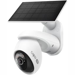 Kit Camara Y Panel Solar TP-Link Tapo C660 Kit De 8MPX / Starlight Pan / Tilt Slot MicroSD / Hasta 512GB / Bateria Recargable 10000MAH / Deteccion IA / Seguimiento 360° / Blanca