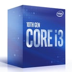 Procesador Intel CI3 10100 socket 1200, 10TH GEN. A 3.6GHZ/6MB/65W, BX8070110100