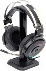 Diadema con micrófono H320-RGB Redragon gamer lamia 2 negro, RGB, USB, con soporte