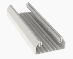 Base para Canaleta T-70 Panduit T70BIW8 PVC Rigido 103.3X44.9X2400MM Color Blanco Mate