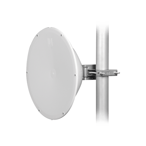 Antena Direccional de Alto Rendimiento Jirous JRC-24DD-MIMO 24.5DBI/ (4.9 - 6.4 GHZ)/ Conectores N-Hembra/ Parabola Profunda Para Mayor Aislamiento al Ruido