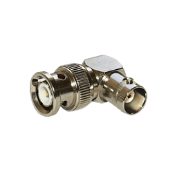 Adaptador En Angulo Recto RF Industries,Ltd RFB-1132 de Conector BNC Macho a BNC Hembra/50 OHM/Niquel/Plata/Teflon