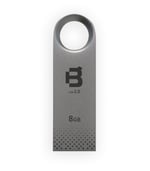 Memoria USB Blackpcs 2108 8GB plata metálica, MU2108S-8