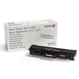 Tóner Xerox 106r02778 Negro, 3000 Páginas, Para Phaser 3052 / 3260 / Workcentre 3215 / 3225