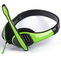 Diadema audífono con micrófono Naceb NA-589VE, verde