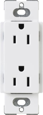 Tomacorriente Receptaculo Convencional Lutron CAR15WH 120V/15A Blanco
