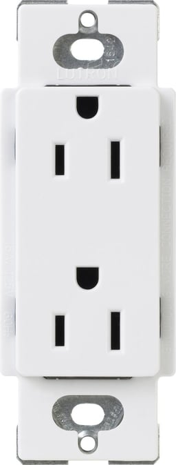 Tomacorriente Receptaculo Convencional Lutron CAR15WH 120V/15A Blanco