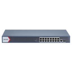 Switch Gigabit POE+ Hikvision DS-3E1518P-EI 16 Puertos 1000 MBPS POE+/1 Puerto 1000 MBPS de Uplink/1 Puerto SFP/Administrable/Hasta 300M/230W