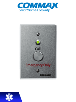 Boton de Emergencia Commax ES-400 Para Sistema de Llamado de Enfermeria/Compatible Con JNS4CS/Instalacion en Sanitario y Lavabo