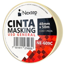 Cinta Masking Nextep NE-609C De 48mmX50mts / Uso General
