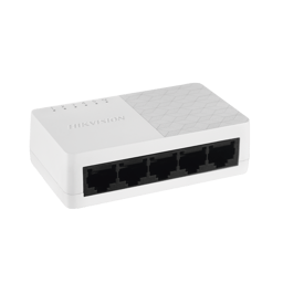 Switch Hikvision DS-3E0105D-O 5 Puertos/No Administrable/Para Escritorio/Fast Ethernet 10/100MBPS/Color Blanco