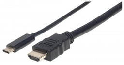 Cable USB Manhattan tipo C M-HDMI M 1.0M V3.1 4K 152235