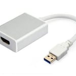 Cable Adaptador USB 3.0 a HDMI Hembra Gigatech ADP-300 Blanco