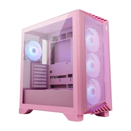Gabinete MSI MPG GUNGNIR 212R/Media Torre/Con Ventana/Sin Fuente/USB 3.2/Con 4 Ventiladores RGB/Rosa/ATX/GUNGNIR 212R PINK