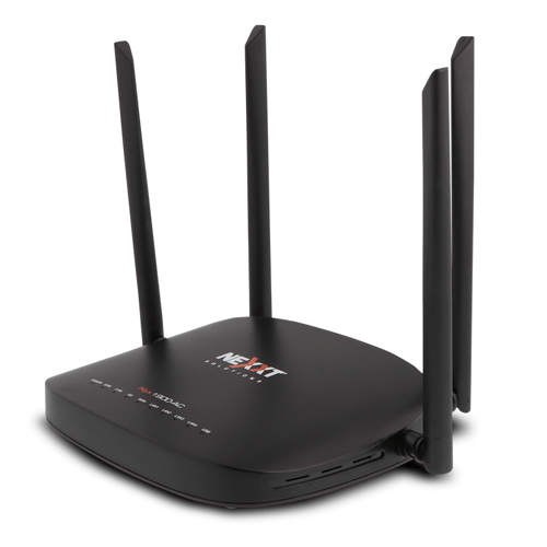 Router Inalambrico Nexxt NYX1900-AC ARLGL134U1 Doble Banda/ 5 Puertos/ 4 Antenas, Negro