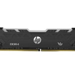 Memoria DDR4 16GB 3600MHZ HP V8 Black RGB, CL17, UDIMM, 7EH93AA