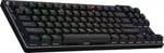 Teclado inalámbrico LOGITECH GAMER PRO X TKL/RGB/mecánico/Bluetooth/color negro, 920-012127.